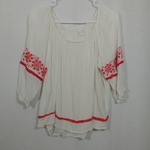 C. Embroidery top